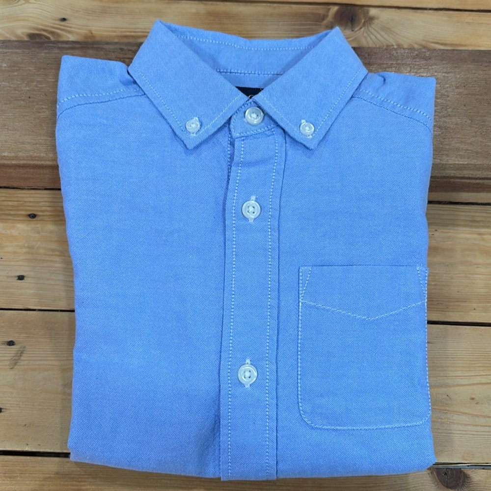 The Children’s place Boys Uniform Oxford Button Down  Cotton Shirt Long Sleeve 6 - Picture 7 of 7